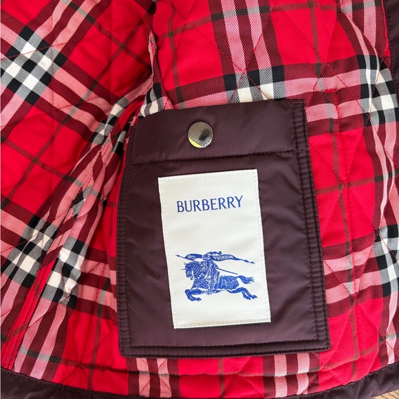 Burberry - Burberry Dorset Quilted Jacket Size Medium Color: Rubus - Picture 6 of 12